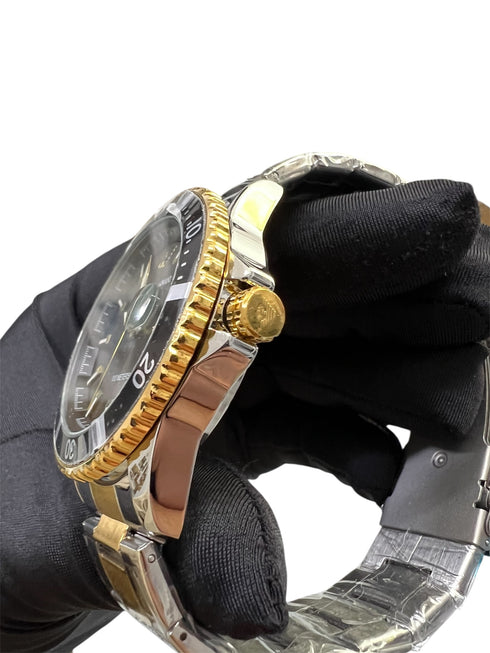 Emporio Armani Automatic Diver με ασημί-χρυσό μπρασελέ