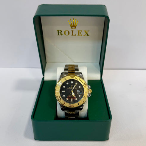 Rolex Yacht Master Ασημί χρυσό μαύρο 40mm