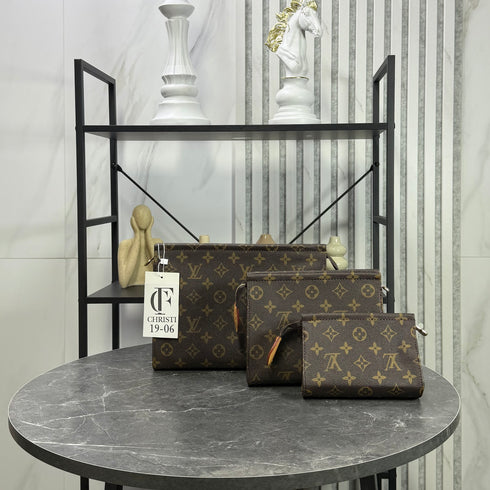Louis Vuitton Monogram Trio Toilet Pouch