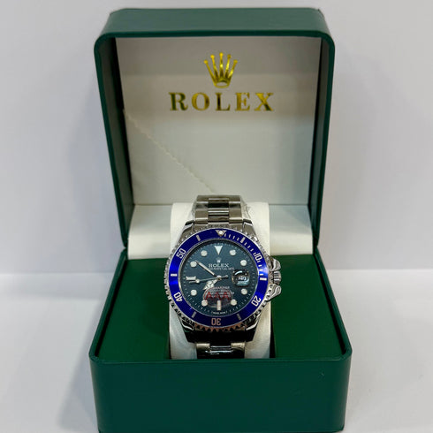 Rolex Submariner Ασήμι Μπλε 40mm