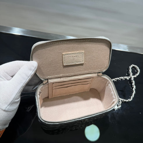 Chanel Vanity Case silver