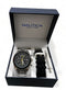 NAUTICA NST 101 CHRONO Black Rubber Strap