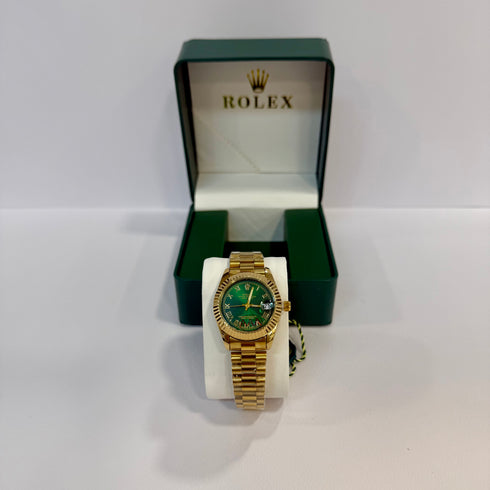 Rolex Lady Datejust Χρυσό πράσινο  28mm