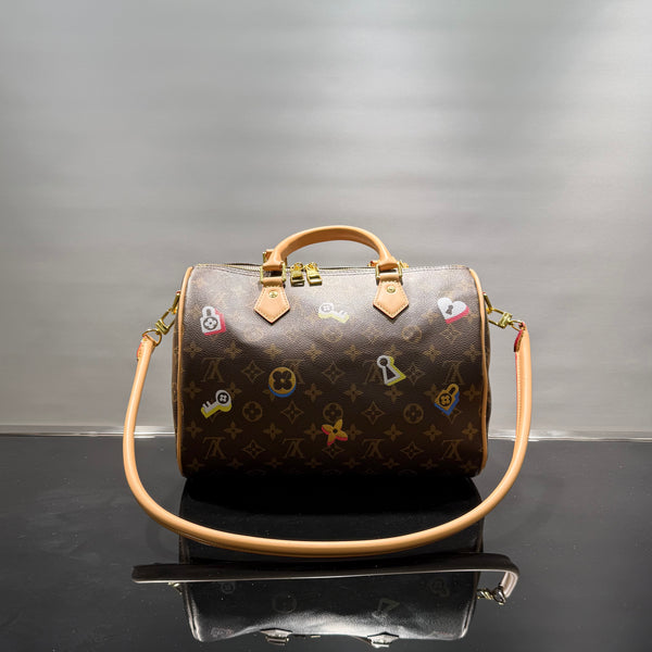 Louis Vuitton Monogram Love Lock Speedy 30.