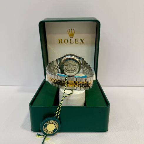 Rolex Land-Dweller Ασημί χρυσό 40mm