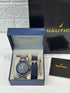 NAUTICA NST 101 CHRONO Blue Rubber Strap