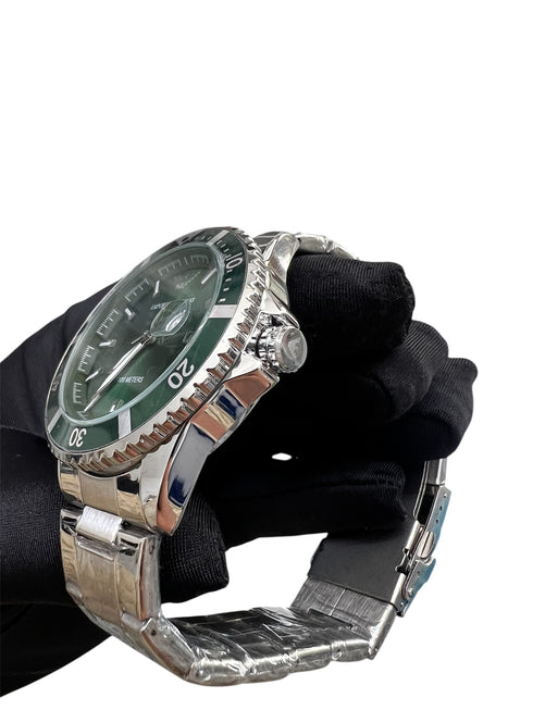 Emporio Armani Automatic Diver με ασημί μπρασελέ