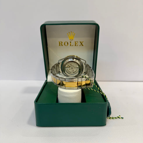 Rolex Yacht Master Ασημί χρυσό μαύρο 40mm