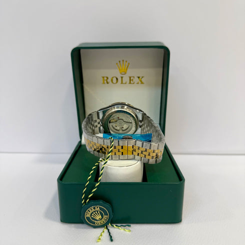 Rolex Land-Dweller Ασημί χρυσό 40mm