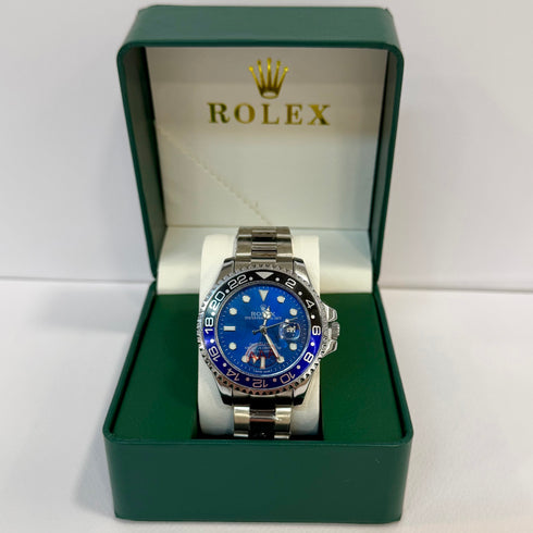 Rolex GMT-Master II Ασημί Μπλε  40mm