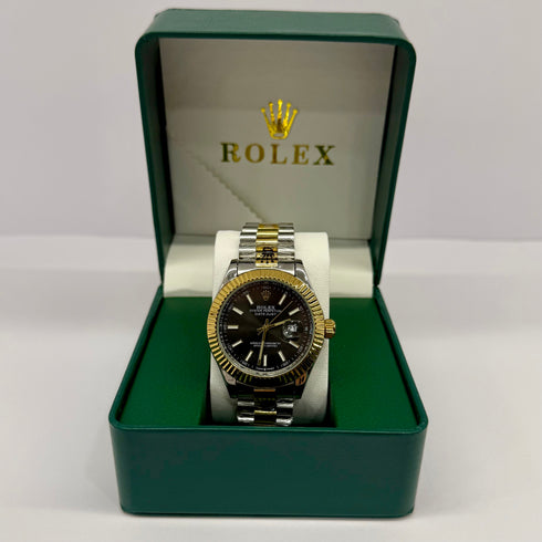 Rolex Datejust Gold Half Black 41mm