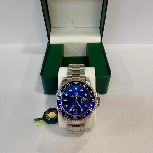 Rolex GMT-Master II Ασημί Μπλε  40mm