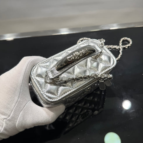 Chanel Vanity Case silver