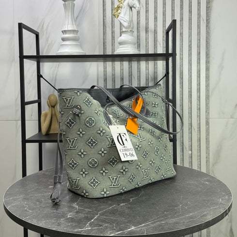 Louis Vuitton Neverfull Monogram Denim