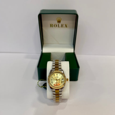 Rolex Lady Datejust Ασημί χρυσό 28mm