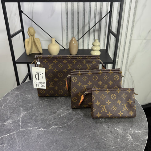 Louis Vuitton Monogram Trio Toilet Pouch