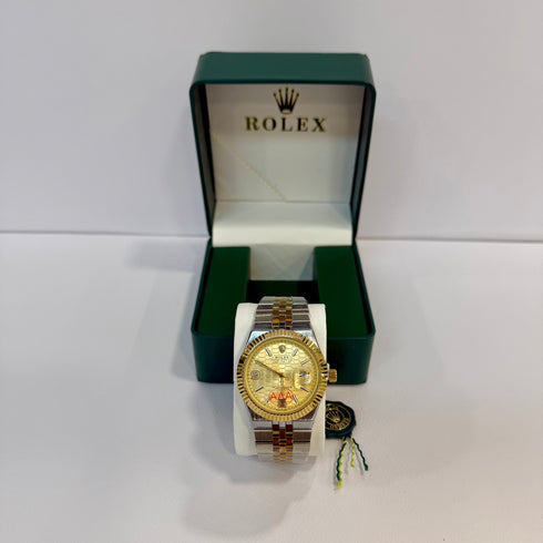 Rolex Land-Dweller Ασημί χρυσό 40mm