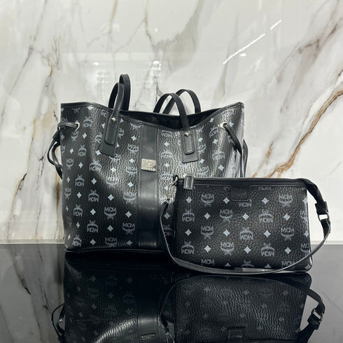 Mcm shopper bag black