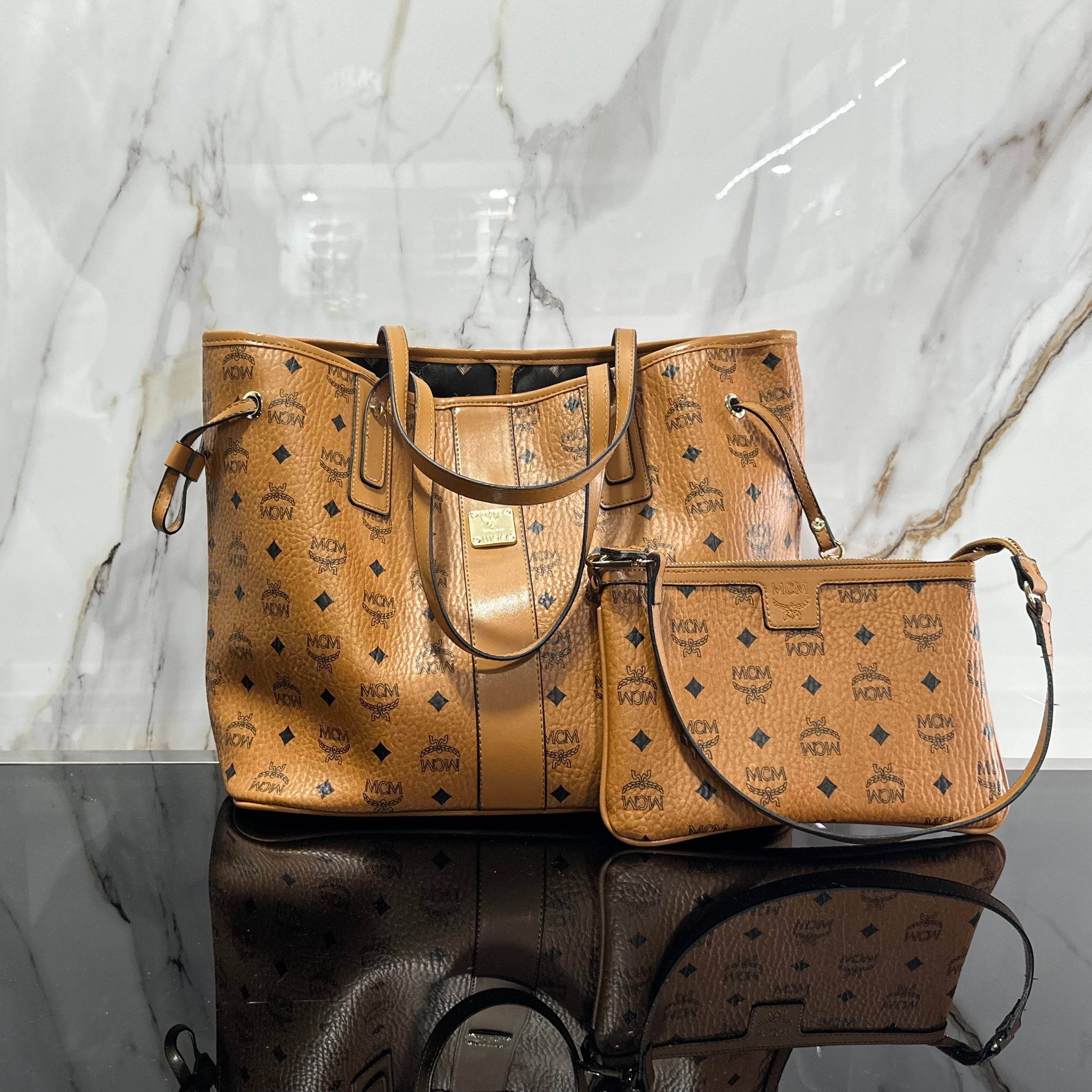 Red Mcm Big Mcm Purse MCM 'liz' Reversible Tote Bag Italist